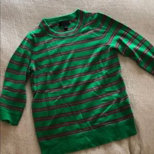 JCREW 3/4 sleeve cashmere sweater